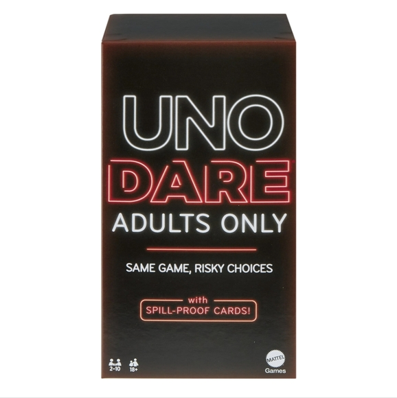UNO Dare Adults Only Card Game, 2-10 Players, Waterproof Cards and Dice for Game - Picture 6 of 6